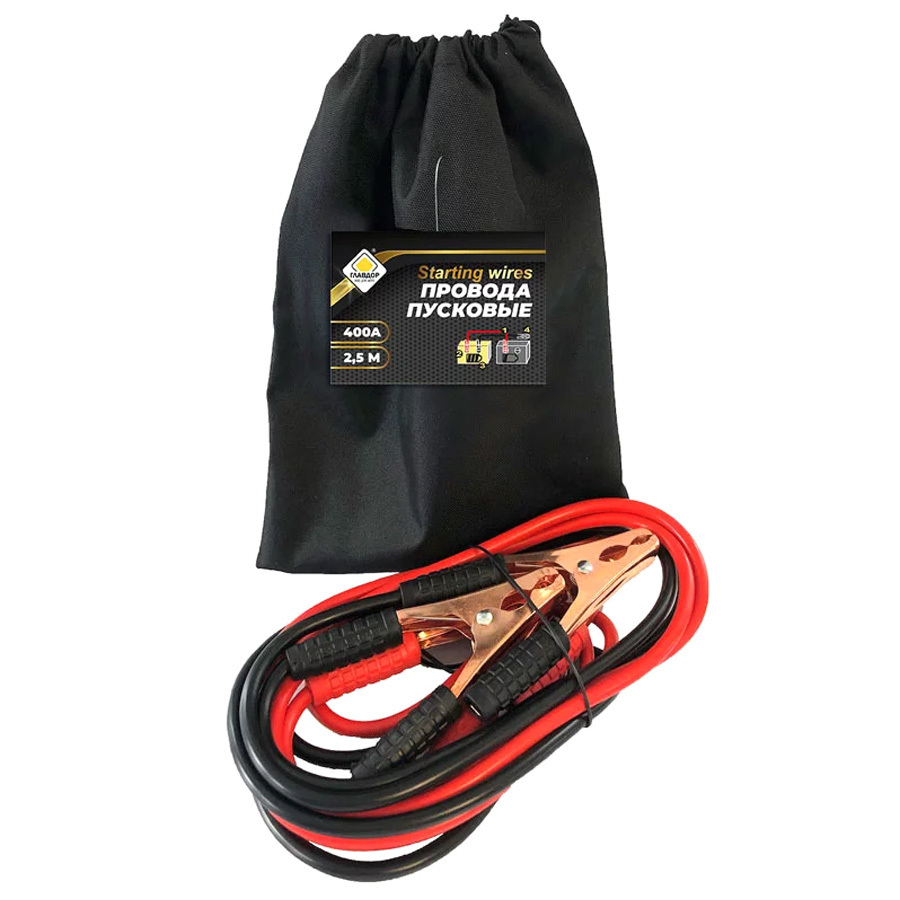 Силовой провод ГЛАВДОР Провода пусковые ГЛАВДОР GL-949 400А  2,5 м