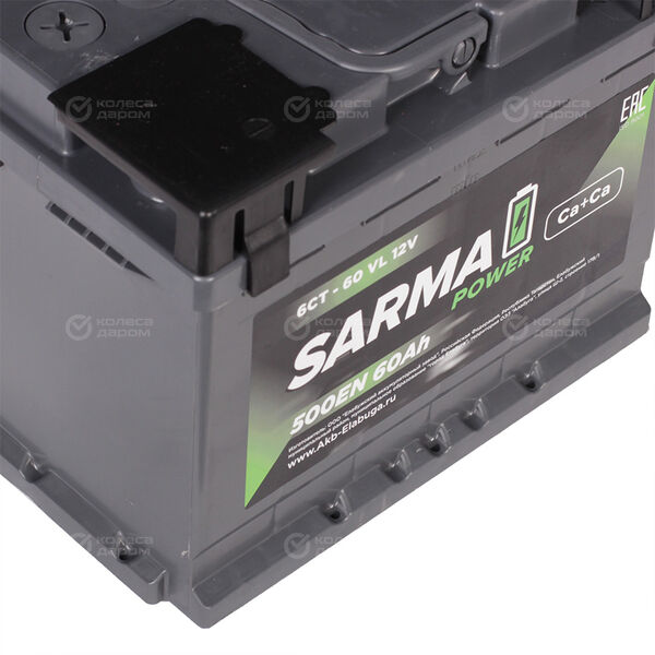 Автомобильный аккумулятор Sarma 60 Ач обратная полярность L2 в Ишимбае