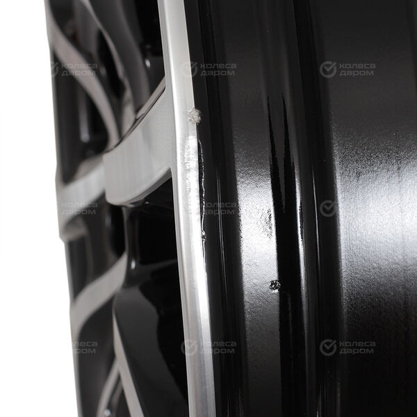 Колесный диск СКАД Онтарио  7xR17 5x114.3 ET35 DIA67.1 (уценка) черный глянцевый с полированной лицевой поверхностью в Москве