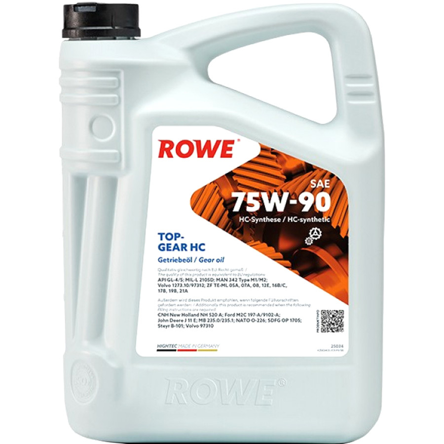 ROWE Трансмиссионное масло ROWE Hightec Topgear 75W-90, 5 л
