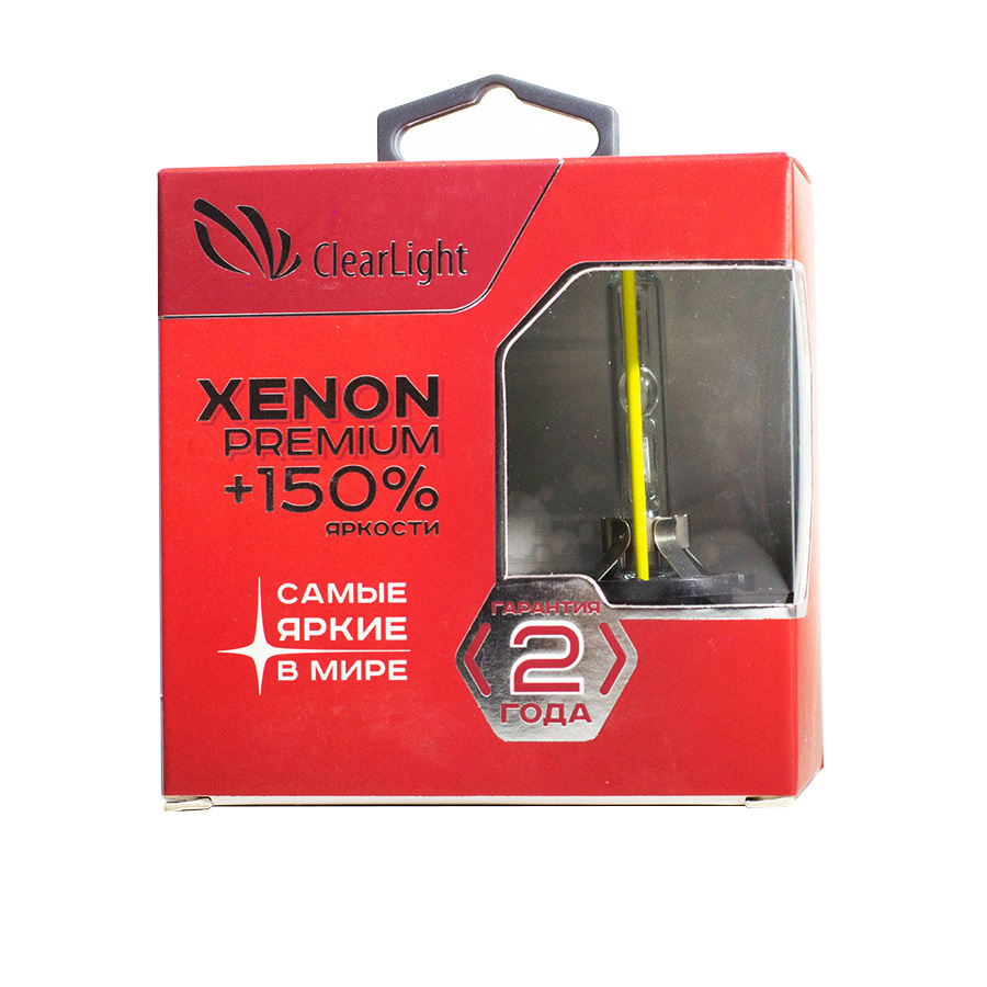 Автолампа Лампа CLEARLIGHT Xenon Premium - D1S-35 Вт-5000К, 2 шт.