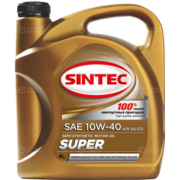 Моторное масло Sintec Super 10W-40, 5 л в Тамбове