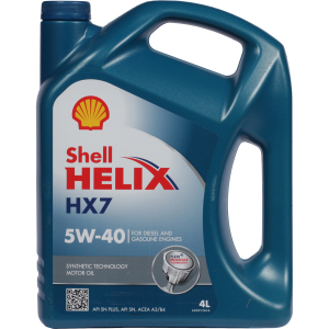 Моторное масло Shell Helix HX7 5W-40, 4 л