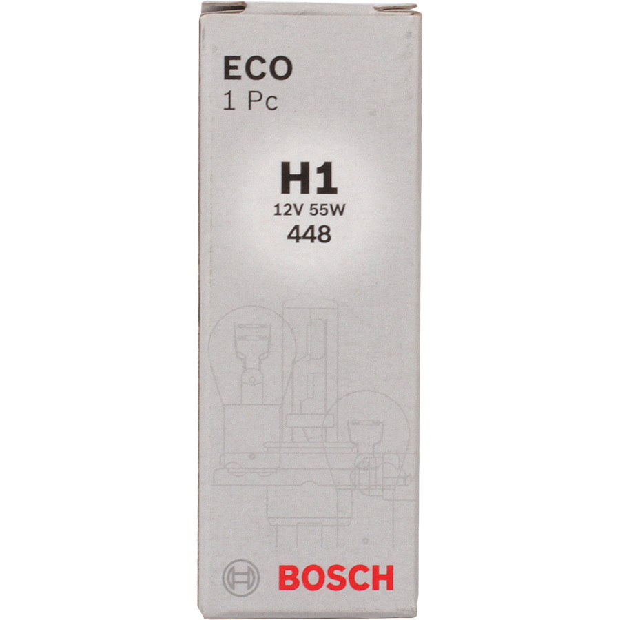 Автолампа Bosch Лампа Bosch Eco - H1-55 Вт-3200К, 1 шт.