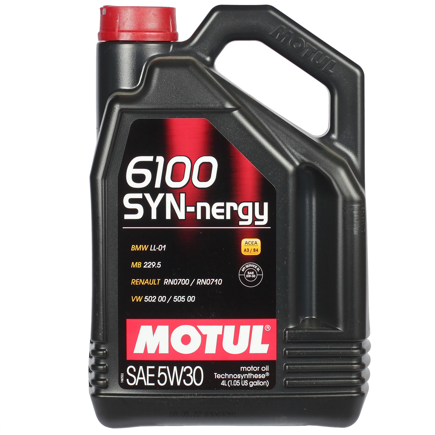 Motul Моторное масло Motul 6100 SYN-NERGY 5W-30, 4 л масло моторное motul 6100 syn clean 5w 30 синтетическое 1 л