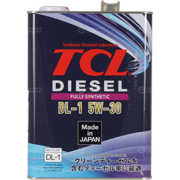 Моторное масло TCL Diesel DL-1 5W-30, 4 л в Краснодаре