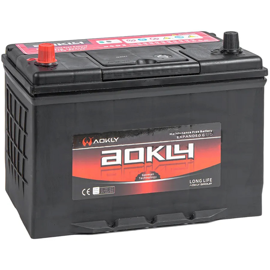 Aokly Автомобильный аккумулятор Aokly Asia 90 Ач прямая полярность D31R