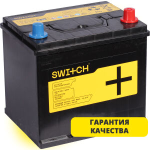Автомобильный аккумулятор Switch BY Asia 60 Ач обратная полярность D23L