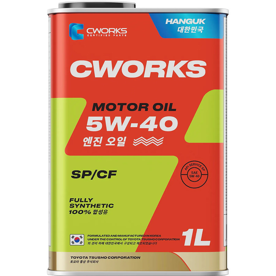 Моторное масло CWORKS Hanguk Motor Oil 5W-40, 1 л