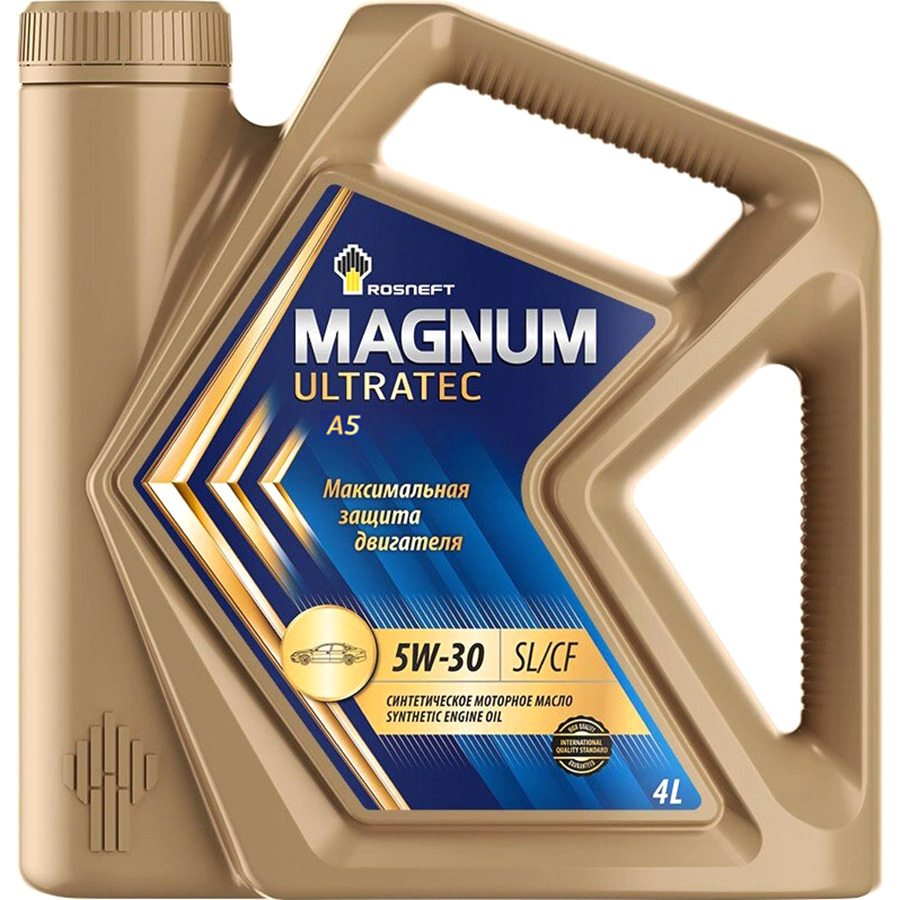 Моторное масло Rosneft Magnum Ultratec А5 5W-30, 4 л