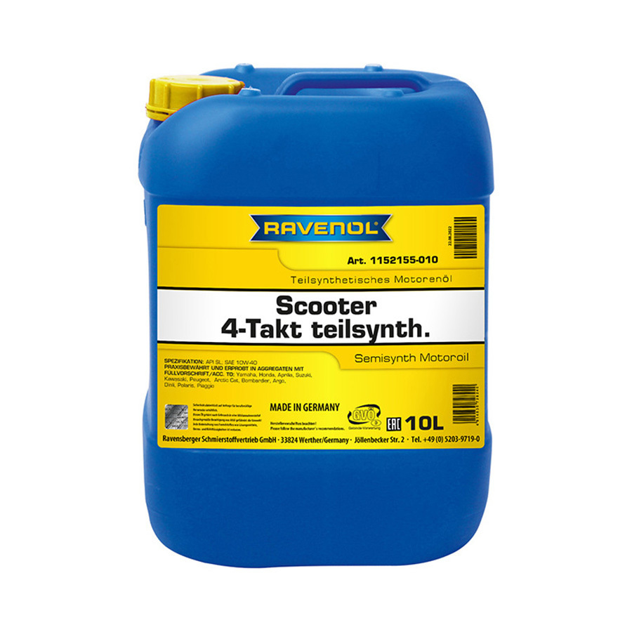 Масло 4-х тактное Ravenol Scooter 4-Takt Teilsynth 10л