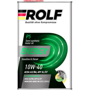 Моторное масло Rolf Energy SL/CF 10W-40, 1 л