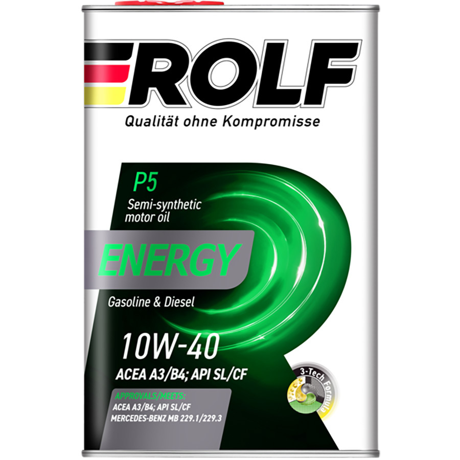 Rolf Моторное масло Rolf Energy SL/CF 10W-40, 4 л