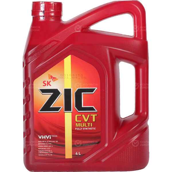 Трансмиссионное масло ZIC CVT Multi CVT, 4 л в Великих Луках