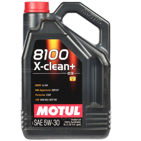 Моторное масло Motul 8100 X-clean+ 5W-30, 5 л в Екатеринбурге