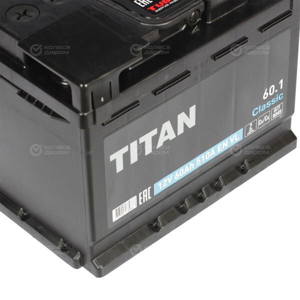 Автомобильный аккумулятор Titan 60 Ач прямая полярность L2 в Отрадном
