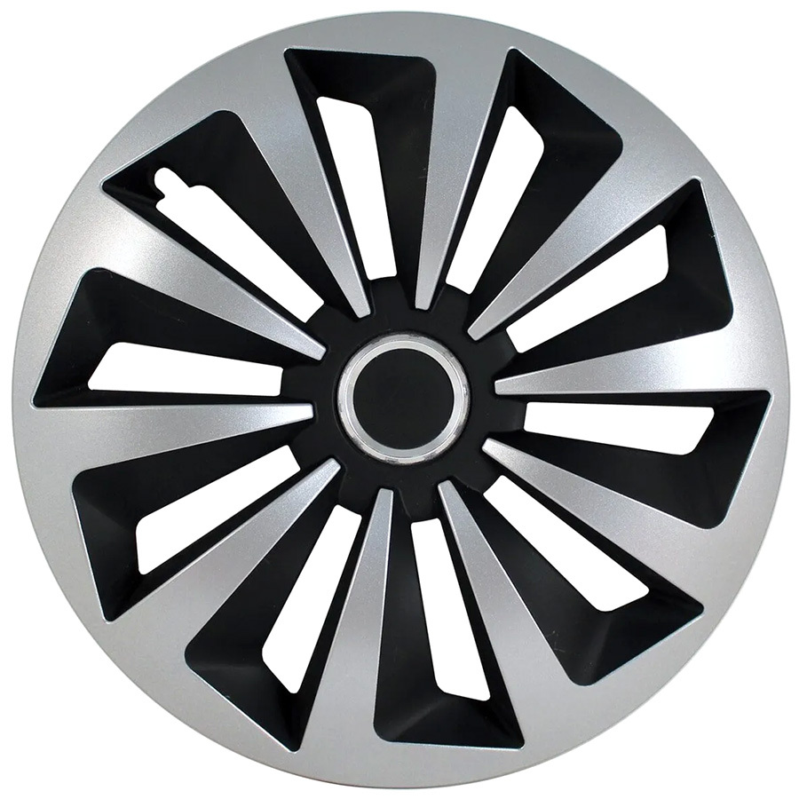 Jestic Колпаки колесные Jestic Fox Ring Mix 14" серебристо-черный 4шт