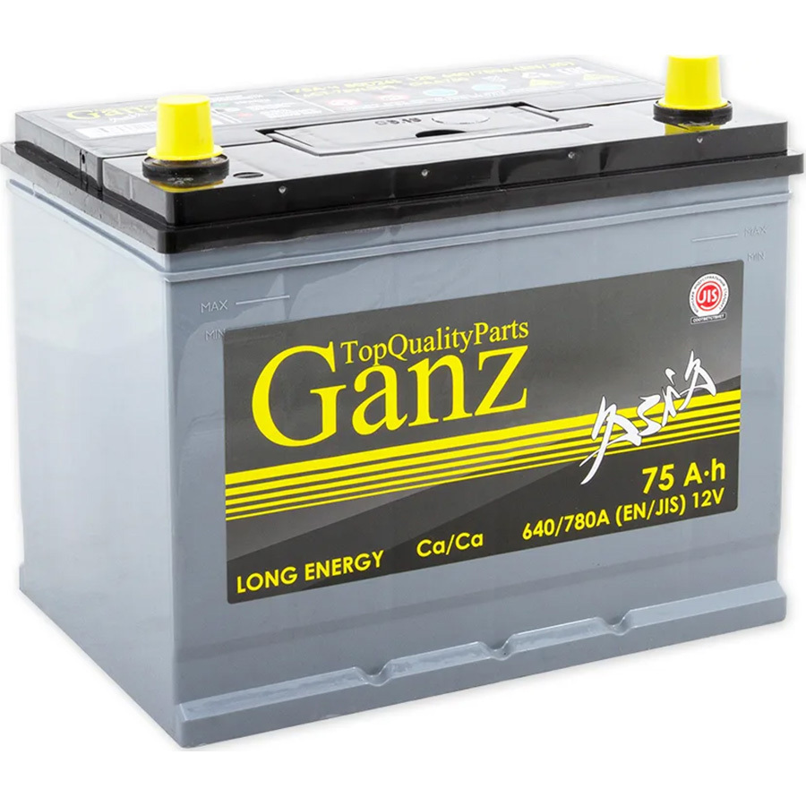 GANZ Автомобильный аккумулятор GANZ 75 Ач обратная полярность D26L