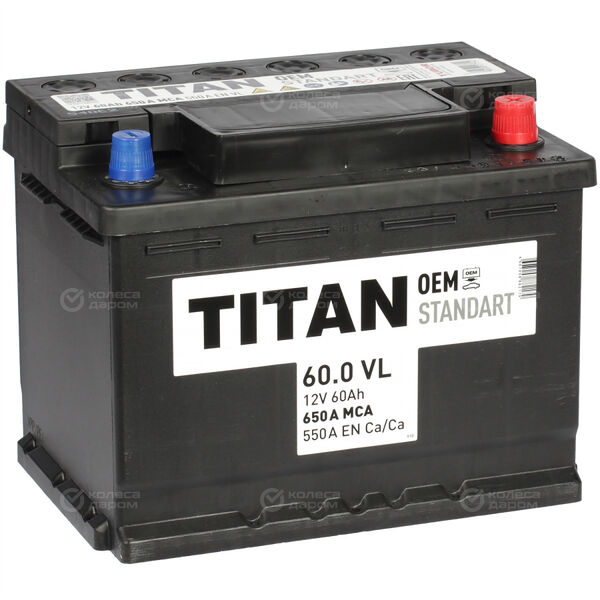 Автомобильный аккумулятор Titan Standart 60 Ач обратная полярность L2 в Нефтекамске