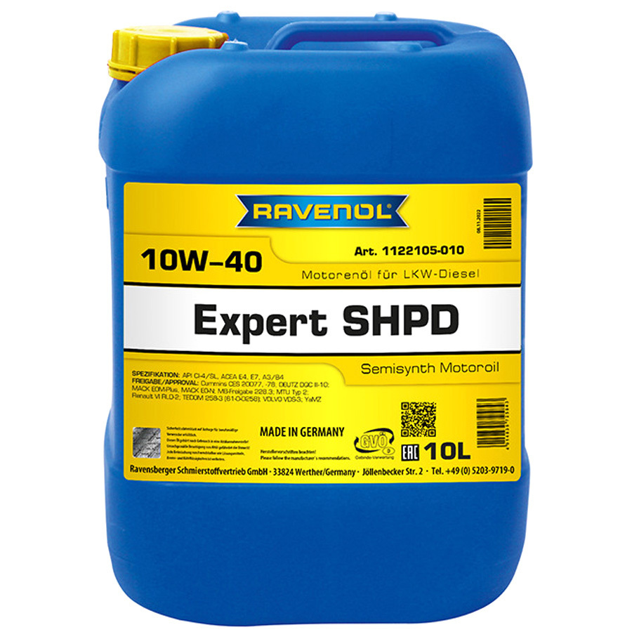 Масло моторное Ravenol Expert SHPD 10W-40 10л