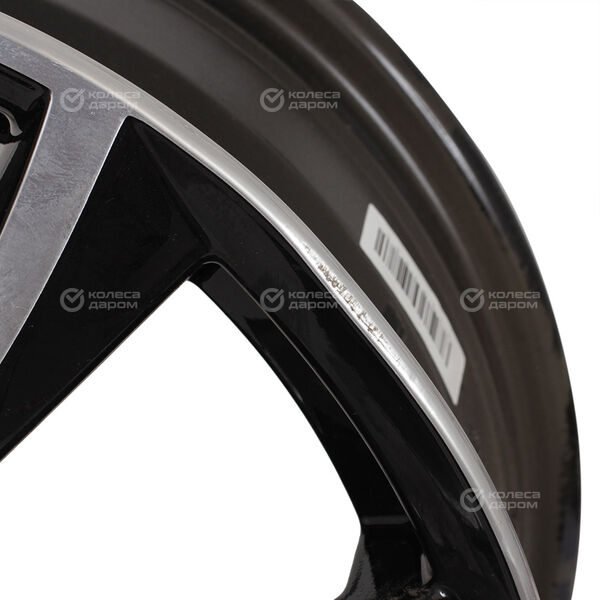 Колесный диск СКАД Тулон  6xR15 4x100 ET46 DIA54.1 (уценка) черный глянцевый с полированной лицевой поверхностью в Отрадном