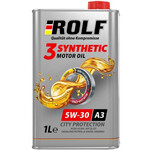 Моторное масло Rolf 3-Synthetic 5W-30, 1 л