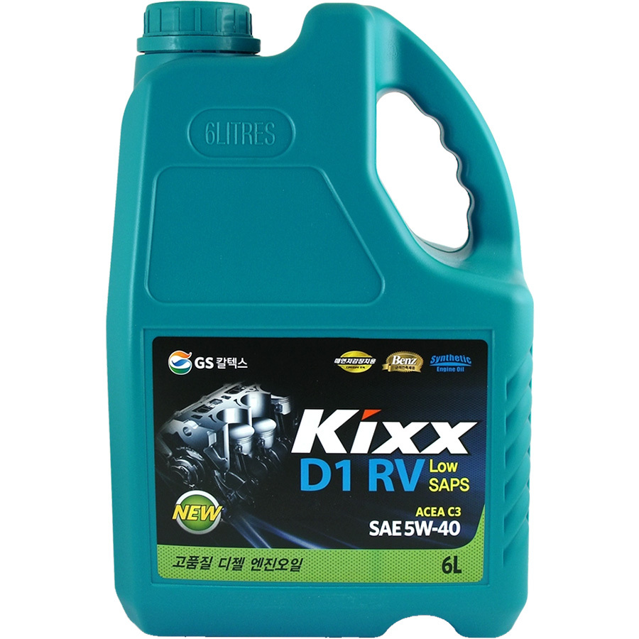 Kixx Моторное масло Kixx D1 RV 5W-40, 6 л kixx моторное масло kixx g1 sp 5w 50 4 л