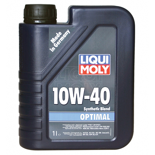 Liqui Moly Моторное масло Liqui Moly Optimal 10W-40, 1 л моторное масло для снегоходов liqui moly snowmobil motoroil 2t synthetic tc 1 л