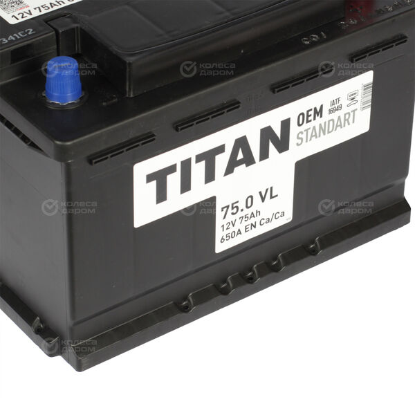 Автомобильный аккумулятор Titan Standart 75 Ач обратная полярность L3 в Чебоксарах