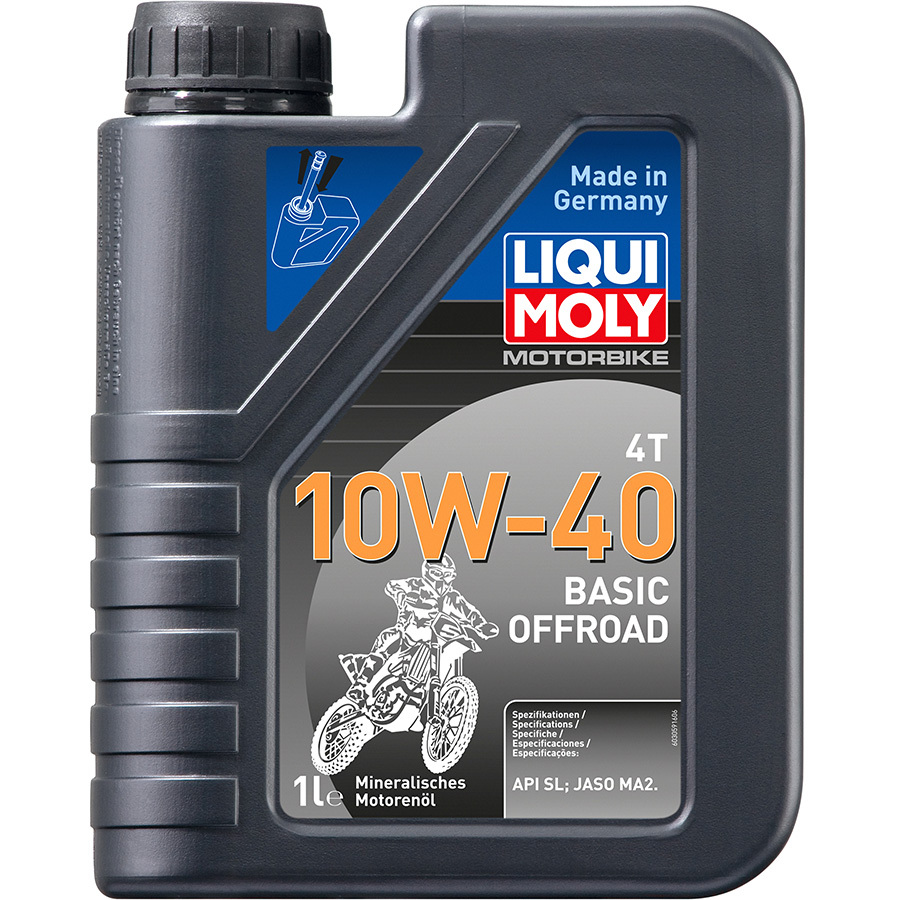 масло 4 тактное liqui moly rasenmaher oil sae 30 для газонокосилок 1 л Liqui Moly Масло 4-х тактное Liqui Moly Motorbike 4T Basic Offroad 10W-40 1 л