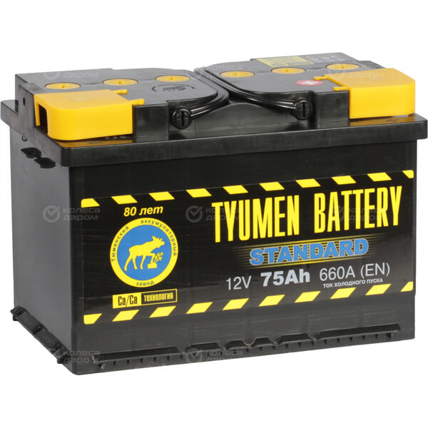 Автомобильный аккумулятор Tyumen Battery Standard 75 Ач обратная полярность L3 в Липецке