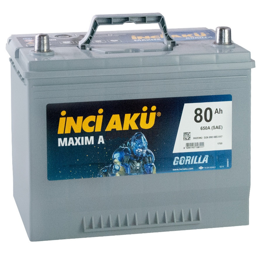 Inci Aku Автомобильный аккумулятор Inci Aku Maxim A 80 Ач обратная полярность D26L
