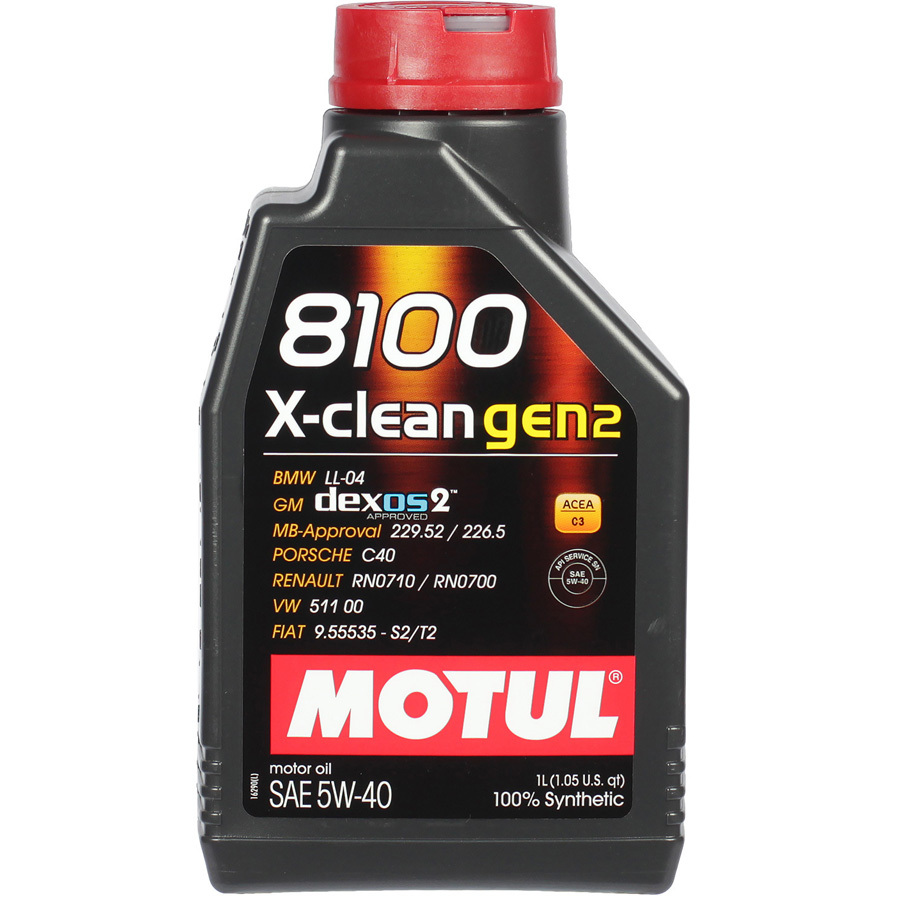 Motul Моторное масло Motul 8100 X-clean gen2 5W-40, 1 л