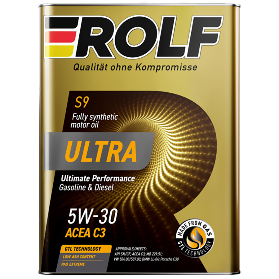 Rolf Масло моторное Rolf Ultra 5W-30 C3 SN/CF 4л