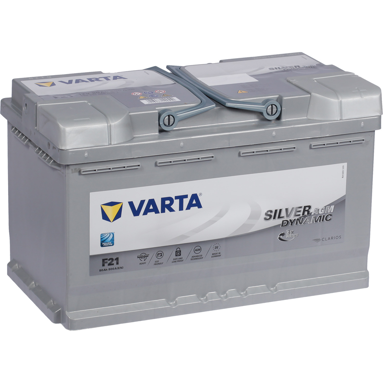 Varta Автомобильный аккумулятор Varta AGM F21 80 Ач обратная полярность L4 varta автомобильный аккумулятор varta 45 ач обратная полярность b24l