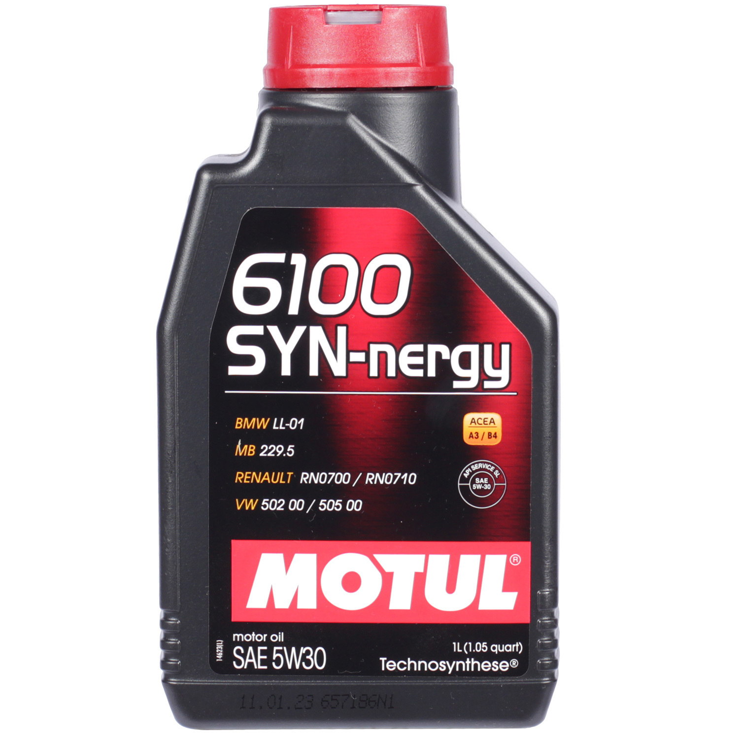 motul моторное масло motul 6100 syn clean 5w 40 4 л Motul Моторное масло Motul 6100 SYN-NERGY 5W-30, 1 л