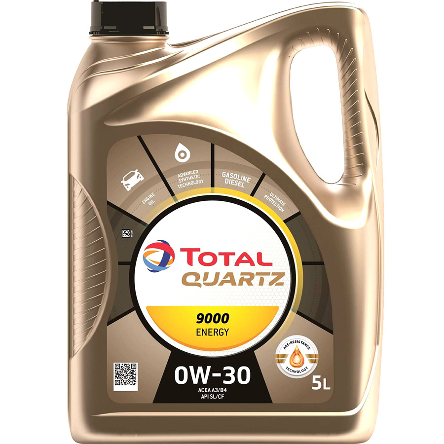 Моторное масло Total Quartz 9000 Energy 0W-30, 5 л