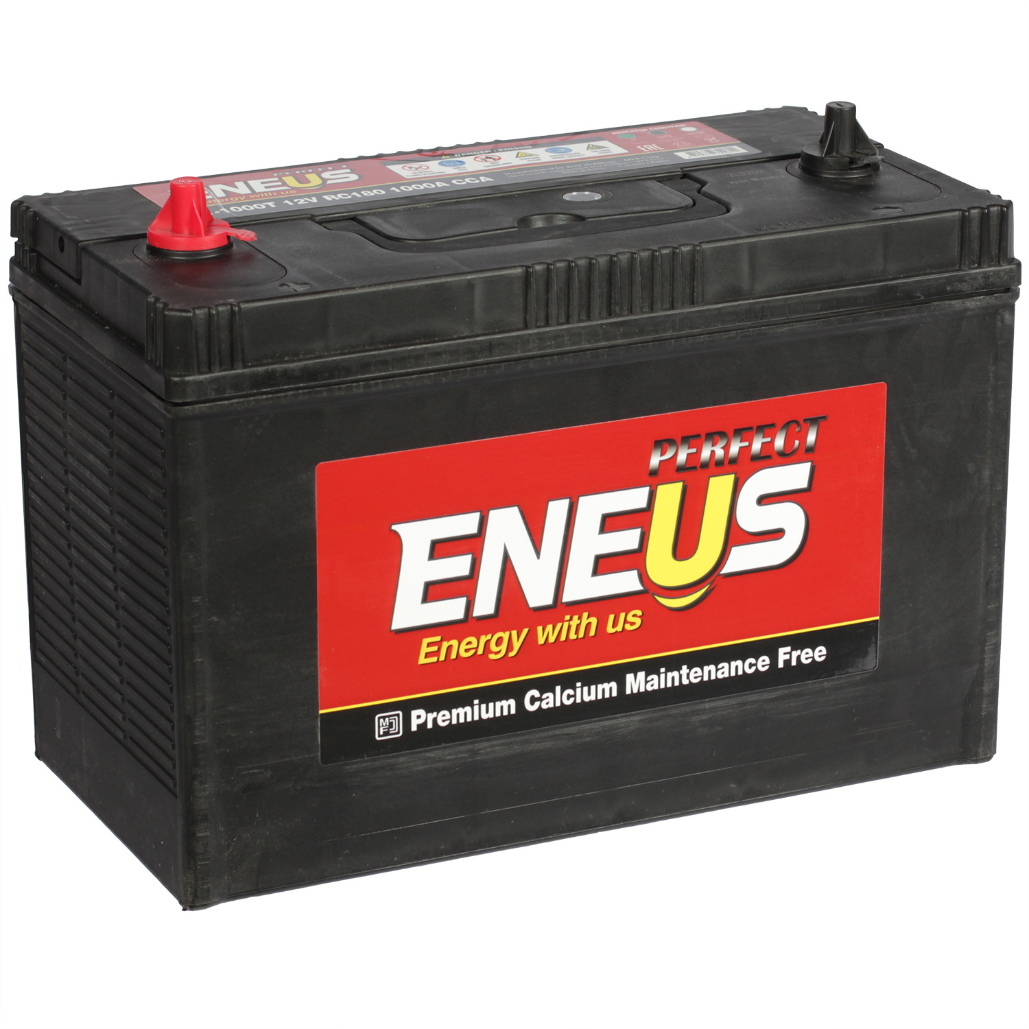 Eneus Автомобильный аккумулятор Eneus Perfect 105 Ач прямая полярность D31R eneus автомобильный аккумулятор eneus 75 ач обратная полярность d23l