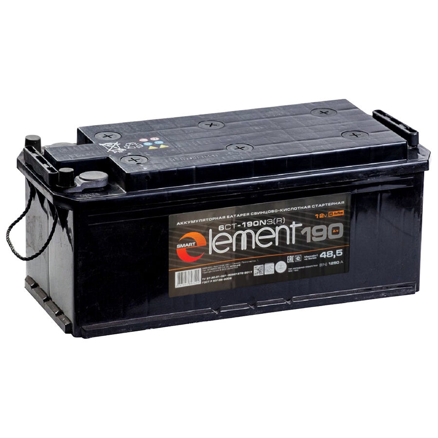 Грузовой аккумулятор Smart Element 190Ач п/п конус