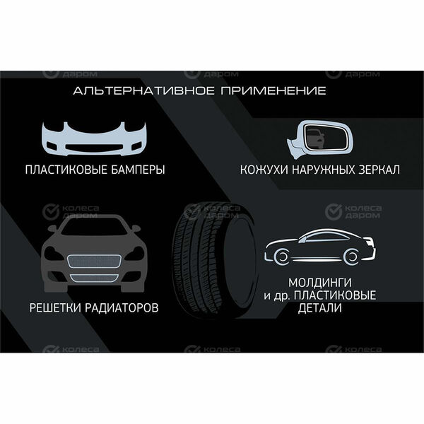 Чернитель для шин, резины и пластика Fortex для автомобиля, (FC.1102) в Канске