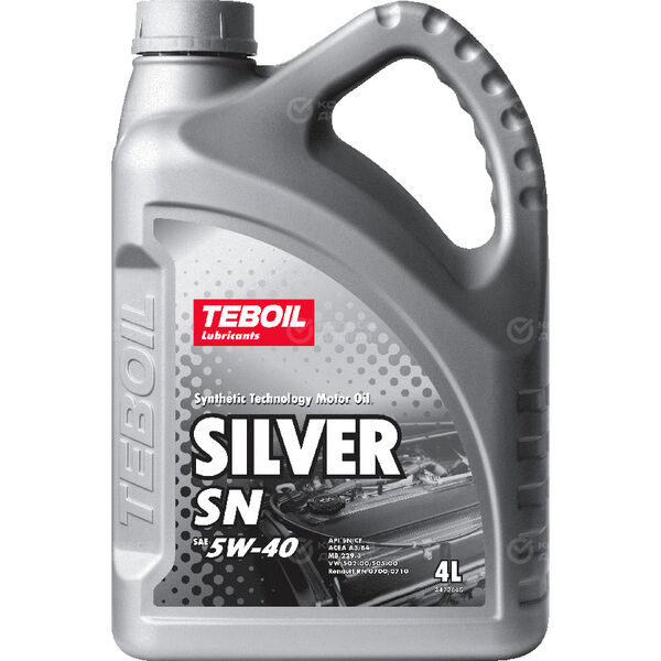 Моторное масло Teboil Silver 5W-40, 4 л в Дюртюли