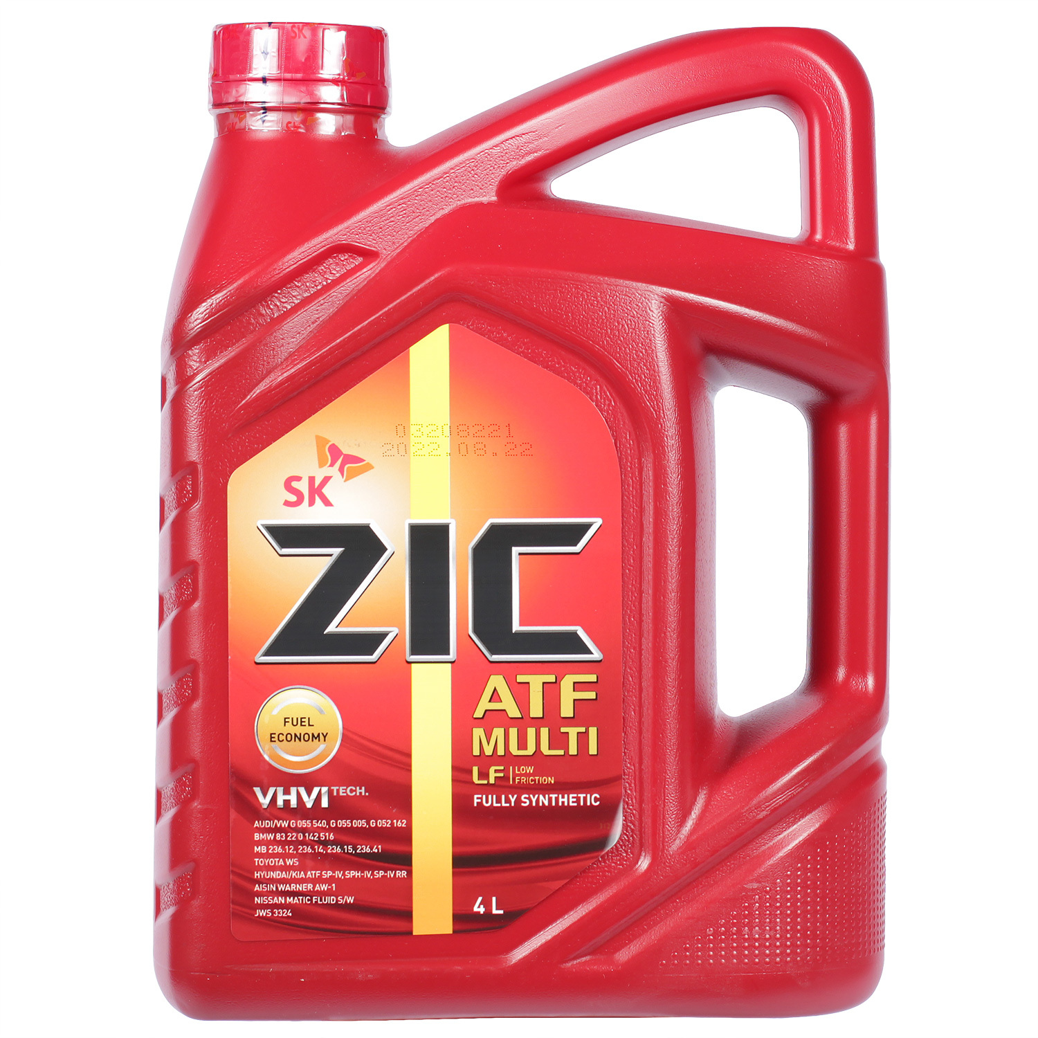 ZIC Масло трансмиссионное Zic ATF Multi LF 4л zic трансмиссионное масло zic atf multi atf 1 л