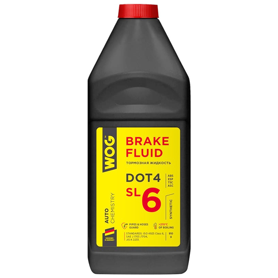 WOG Жидкость тормозная WOG DOT4 1 л