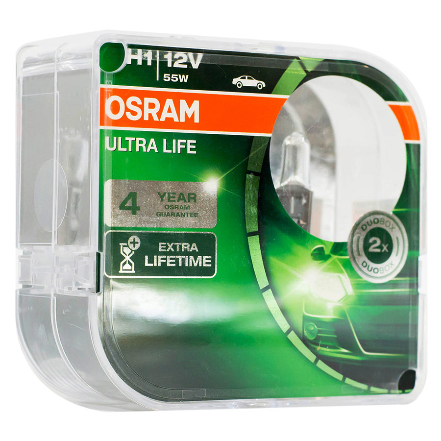 Автолампа OSRAM Лампа OSRAM Ultra Life - H1-55 Вт-3200К, 1 шт. автолампа osram лампа osram h1 55 вт 3000к 1 шт