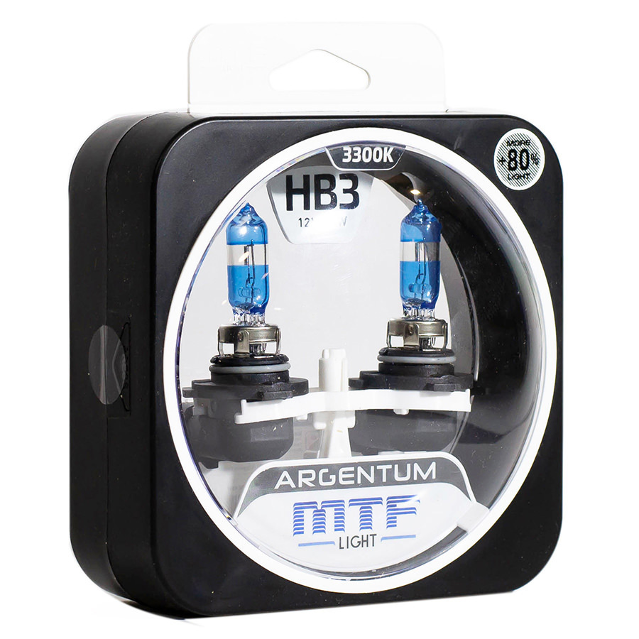 Автолампа MTF Лампа MTF Light Argentum+80 - HB3-65 Вт-4000К, 2 шт.