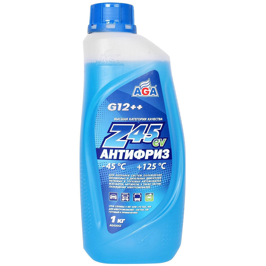 Антифриз Aga Z45 G12++ готовый синий 1кг