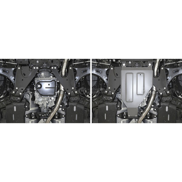 Защита КПП Rival для Subaru Forester V 4WD 2018-/XV II 4WD 2017-, алюминий (4 мм) (333.5435.1) в Туймазах