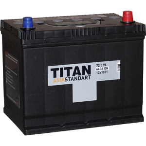 Автомобильный аккумулятор Titan Asia Standart 72 Ач обратная полярность D26L