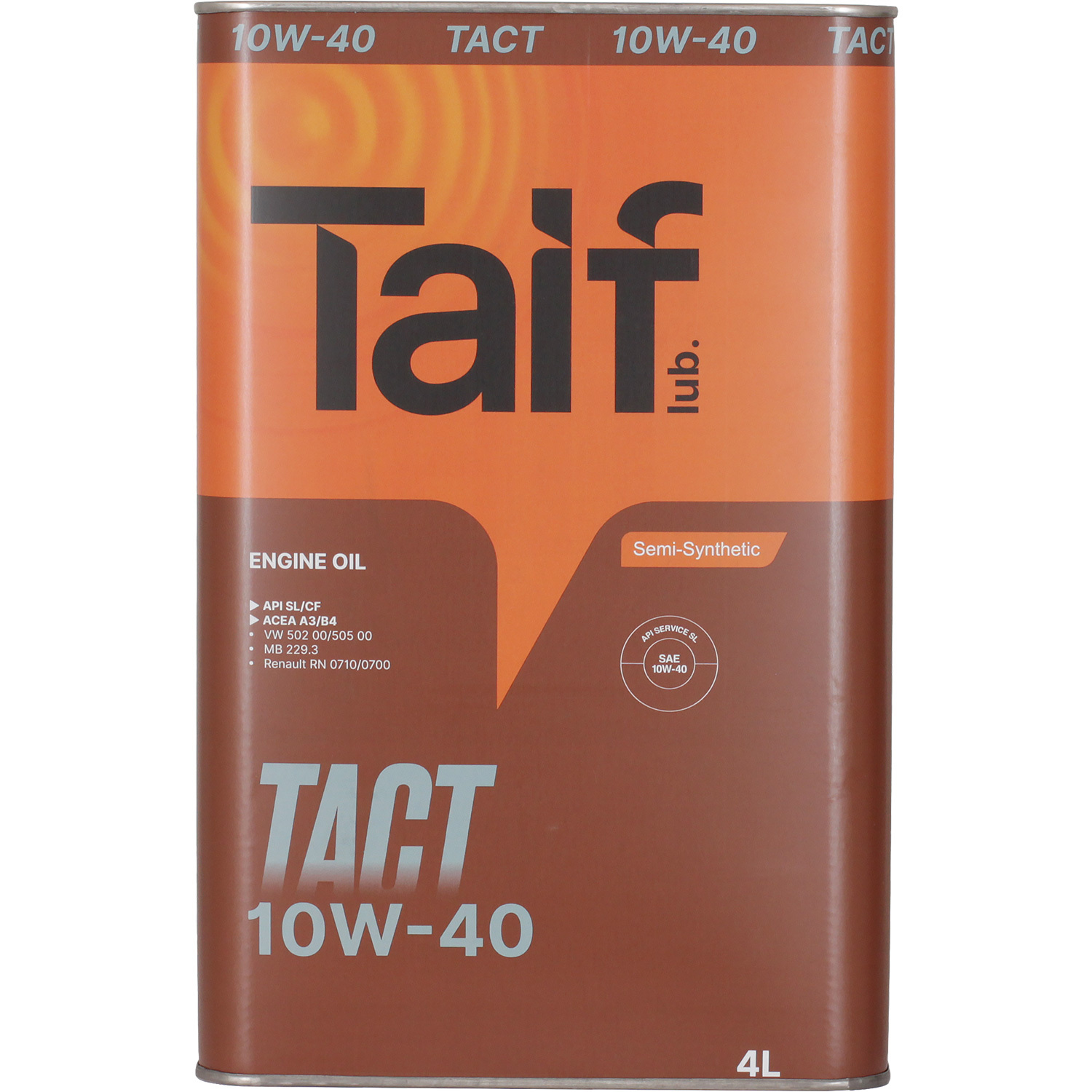 Моторное масло Taif TACT 10W-40, 4 л Вид №1