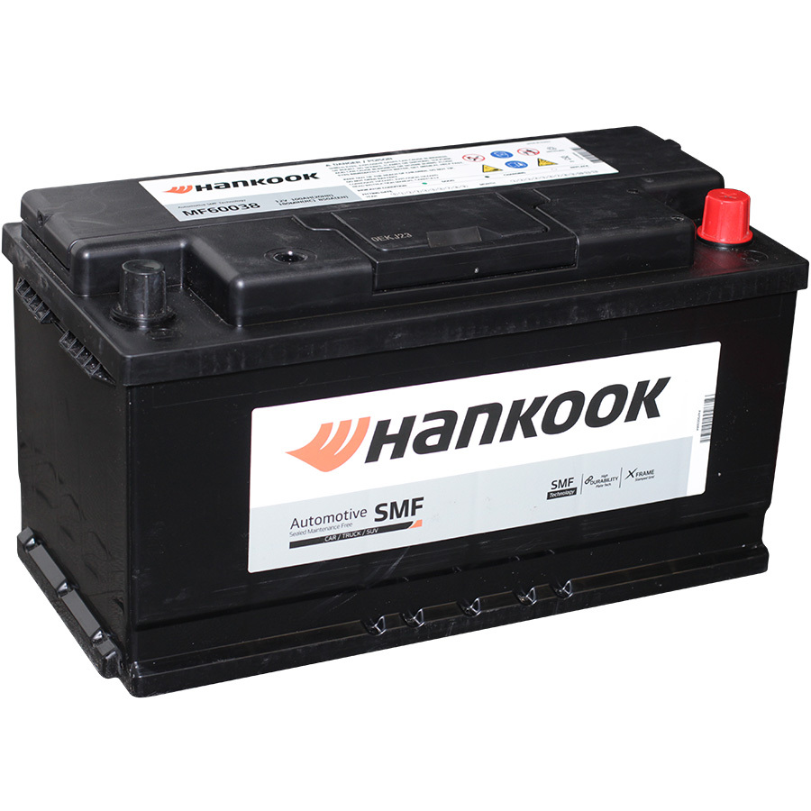 Автомобильный аккумулятор Hankook MF60038 100 Ач обратная полярность L5